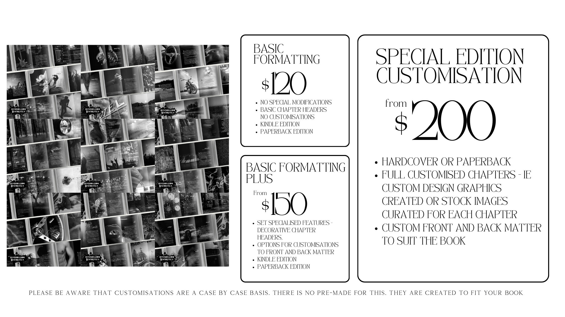 Dysfunktion Aesthetics Price List Formatting