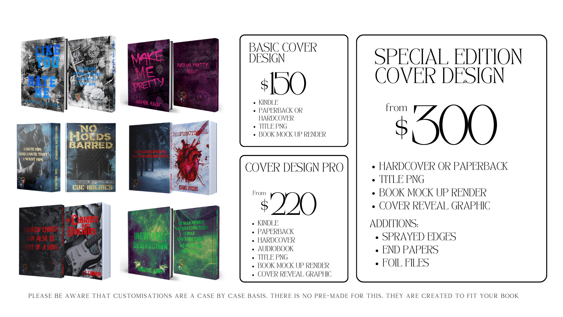 Dysfunktion Aesthetics Price List Cover Design